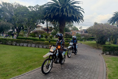 Uno de los controles se hizo en el parque Central de Cumbayá.