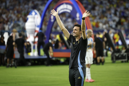 Lionel Scaloni festeja su segunda Copa América al mando de Argentina