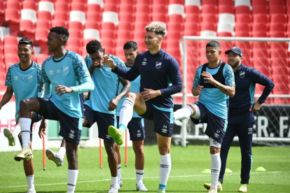 El plantel de Universidad Católica ha desarrollado sus entrenamientos previo al partido de Copa Sudamericana
