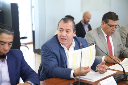 Abel Gómez, presidente de la Federación Nacional de Transporte Público de Pasajeros del Ecuador (Fenacotip)