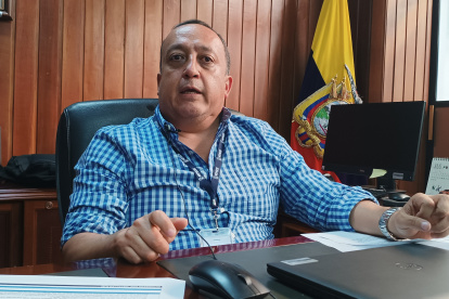 Fernando León, gerente del Hospital José Carrasco Arteaga del IESS.