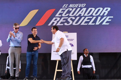El Presidente Daniel Noboa lideró la suscripción de la garantía soberana para Manabí,