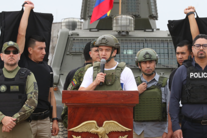 Daniel Noboa llega a Durán