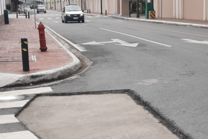 Hecho. Este es el daño que se registra en la zona de El Tornero.