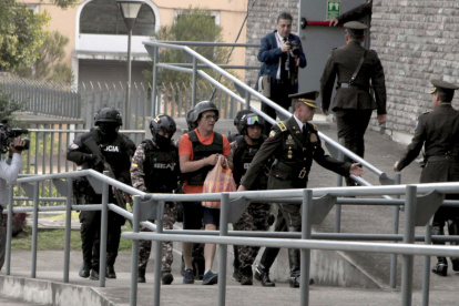 Comparecencia. El expresidente del Consejo de la Judicatura, Wilman Terán, arribando a la Asamblea Nacional.