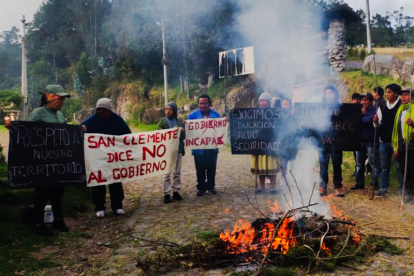 Los integrantes de la comunidad de San Clemente en Ibarra decidieron no permitir el ingreso de brigadas de los programas promovidos por la primera dama.
