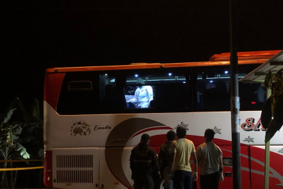 San Juan del cantón Puebloviejo, Los Ríos: Uno de los cinco asesinados es un niño de cinco años; viajaba a bordo del bus interprovincial.