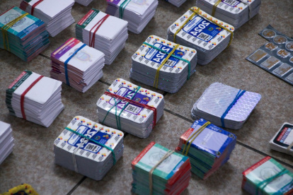 En Durán se encontró un centro de acopio que guardaba códigos de barras de seguridad, formularios técnicos vehiculares, sellos, placas, adhesivos, especies, láminas de impresión industrial entre otros.