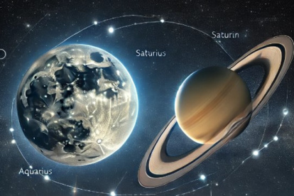 La Luna y Saturno se encontrarán en la constelación de Acuario.