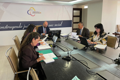 Godoy presidió la primera sesión de la Judicatura al tercer día luego de su posesión del 16 de julio de 2024.