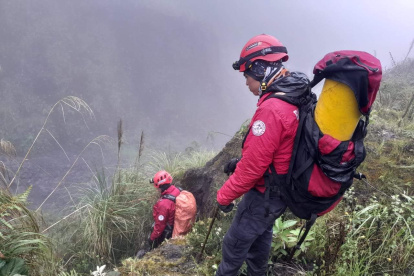 Las condiciones del clima no han ayudado en la búsqueda del excursionista.