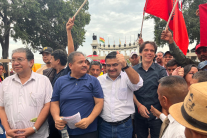 Archivo. Jorge Escala y Pedro Granja, precandidatos.