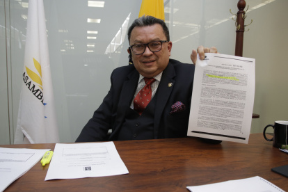 Ricardo Vanegas fue parte de la Asamblea Nacional cesada por la muerte cruzada de Guillermo Lasso.