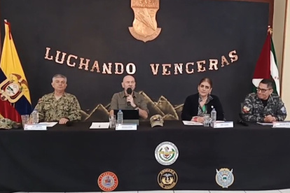 Giancarlo Loffredo, ministro de Defensa, habló en Manta sobre intervención en Durán