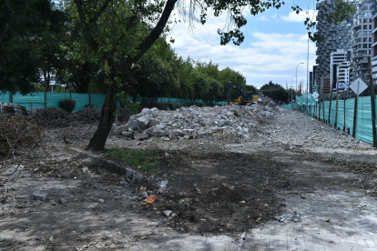 Desde el pasado 20 de mayo, trabajadores municipales empezaron las obras de retiro de estructuras de la tribuna de Los Shyris