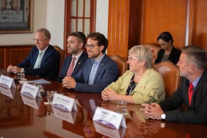 Parlamentarios alemanes están en Ecuador para analizar la seguridad en el país.