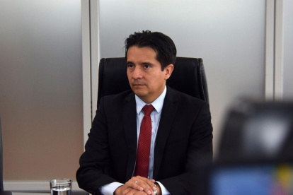 El viceministro de Finanzas, Daniel Falconí, dio una entrevista este 24 de julio de 2024.