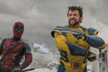 Escena de Deadpool y Wolverine.