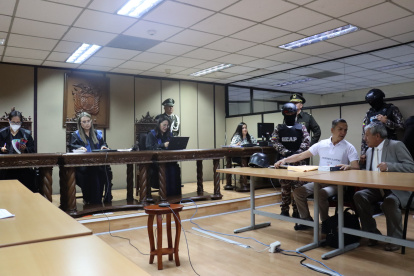 El expresidente del Consejo de la Judicatura, Wilman Terán, llegó a la Corte Nacional de Justicia para la audiencia de habeas corpus solicitada por el procesado.