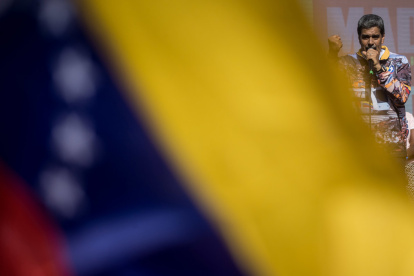Fotografía de archivo en donde se ve al presidente de Venezuela y candidato a la reelección, Nicolás Maduro.
