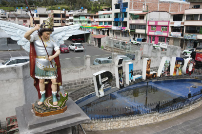 Píllaro. El cantón tungurahuense se promociona en una postal turística.