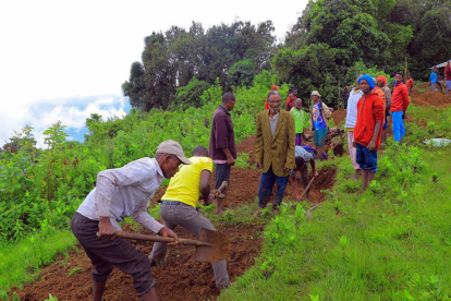 Deslizamiento de tierra.