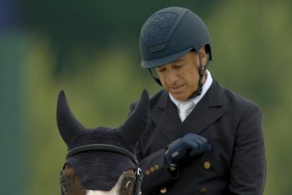 El jinete ecuatoriano Ronald Zabala en los JJ.OO. 2024.