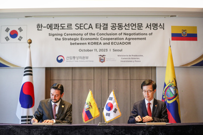 En octubre de 2023 se firmó el Preacuerdo Estratégico de Cooperación Económica (SECA, por sus siglas en inglés)