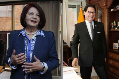 Experiencia. Mariana Yépez y Washington Pesántez fueron fiscales, de 1999 al 2005; y de 2007 al 2011.