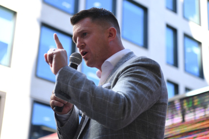 Tommy Robinson, líder de la ultraderecha de Inglaterra.