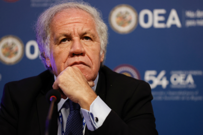 Fotografía de archivo en donde se ve al Secretario General de la OEA, Luis Almagro.