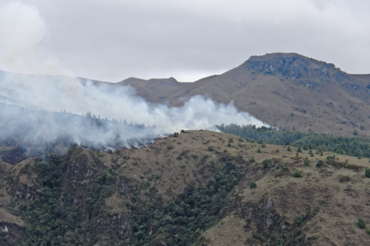 Más de 100 bomberos trabajaron durante tres días para extinguir el incendio forestal registrado en San Joaquín.