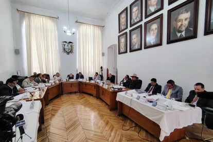 En la sesión de la cámara edilicia donde se conoce el informe de mayoría.