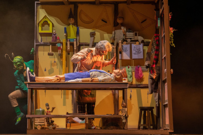 Pinocho en el escenario principal.