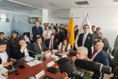 La canciller no asistió  por encontrarse en EE.UU., envió al viceministro Alejandro Dávalos.