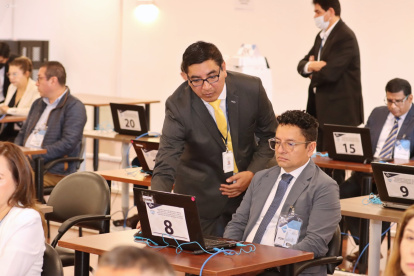 Aspirante en el concurso para la Corte Nacional de Justicia rinde la prueba de teórica