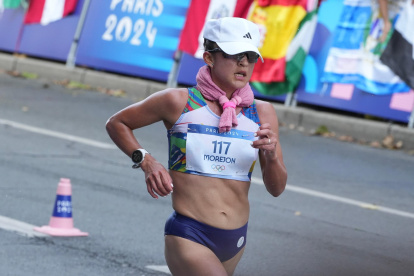 La ecuatoriana Glenda Morejón quedó sexta en París 2024 en los 20 km marcha