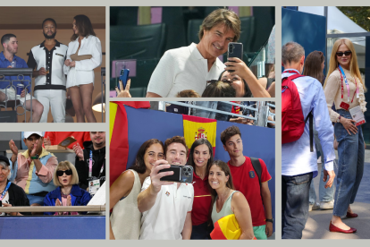 Las celebridades están en todas partes, como si quisieran hacer brillar aún más la cita de los Juegos Olímpicos.