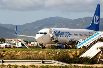 Aerolínea.- Una nave de la empresa aérea Air Europa.