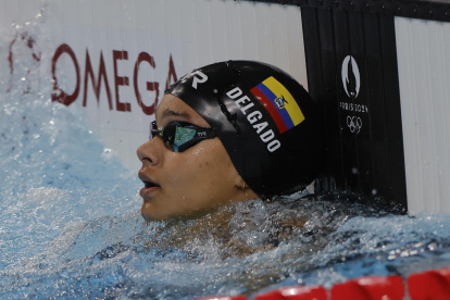 A la ecuatoriana Anicka Delgado no le alcanzó haber terminado segunda en su heat para clasificar a las semifinales de los 50 m libres.
