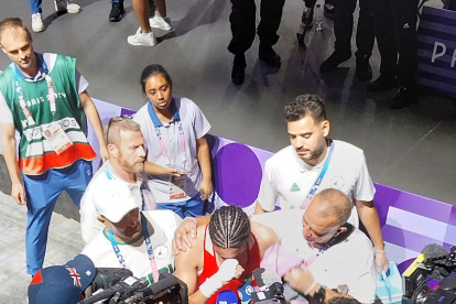 Imane Khelif venció este sábado 3 de agosto a la húngara Luca Hamori y pasó a semifinales.