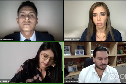 El Pleno del CPCCS sesionó en forma telemática la tarde de este lunes 5 de agosto.