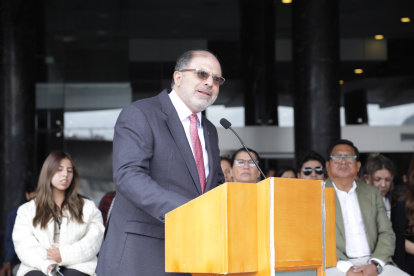 Enrique Pita, vicepresidente del Consejo Nacional Electoral, participó como invitado en la ceremonia.
