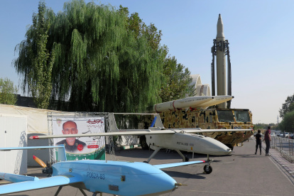 Algunos de los drones que se utilizan en los ataques contra poblaciones de Israel.