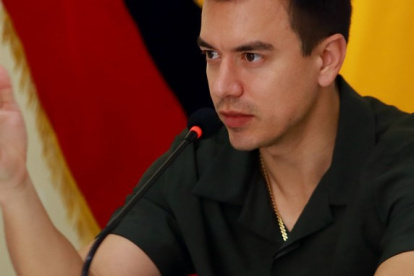 Marlon Pasquel denunció ante el TCE a Daniel Noboa por presunta infracción electoral, durante la consulta.