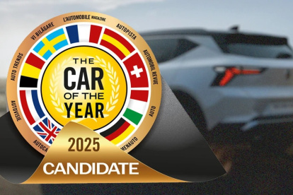 El afiche oficial de Auto del Año 2025 en Europa, (Coty, por la siglas en inglés).