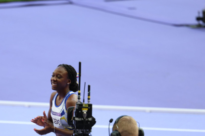 Maribel Caicedo fue la segunda en el repechaje de 100 metros vallas en parís 2024