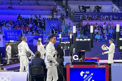 Andrés Torres fue uno de los mejores sudamericanos en la prueba de esgrima en París 2024