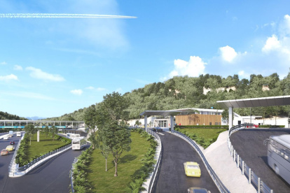 El concejal Raúl Chávez colgó en su cuenta oficial de X imágenes que reflejan cómo sería la terminal terrestre en vía a la costa.