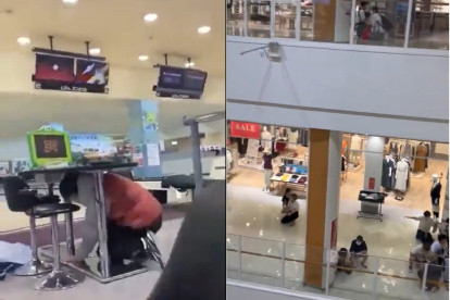 Tokio. Las imágenes so de captura de los videos sobre el sismo que se han difundido por las redes.